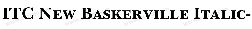 ITC New Baskerville Italic字体转换